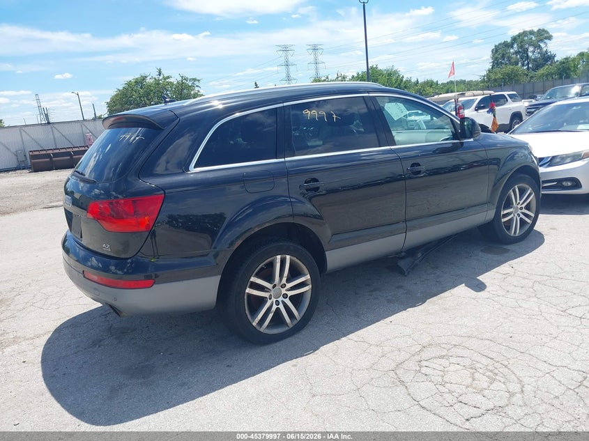 2007 Audi Q7 VIN WA1BV74L87D083617 IAAI salvage auction — NORMAL WEAR, Clear (Illinois), sold $500 on 2026-07-20 (photo 4)