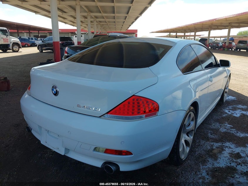 2005 BMW 6 series VIN WBAEH73415B869284 IAAI salvage auction — FRONT END, Clear (Arizona), sold $25 on 2026-07-21 (photo 4)