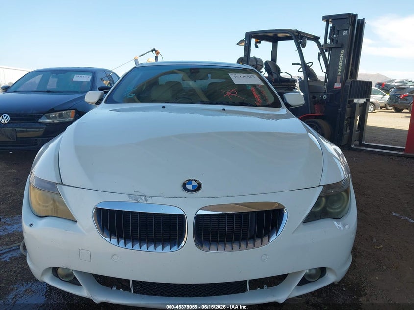 2005 BMW 6 series VIN WBAEH73415B869284 IAAI salvage auction — FRONT END, Clear (Arizona), sold $25 on 2026-07-21 (photo 6)