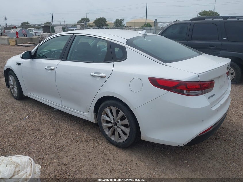 2018 Kia Optima VIN 5XXGT4L32JG199894 IAAI salvage auction — FRONT END, Salvage (Texas), sold $2,650 on 2026-07-15 (photo 3)