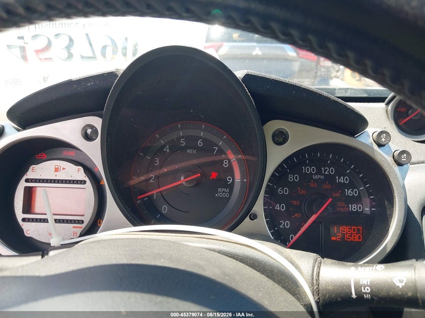 2012 Nissan 370z VIN JN1AZ4FH4CM370432 IAAI salvage auction — HAIL, Salvage (Ohio), sold $2,300 on 2026-07-07 (photo 7)