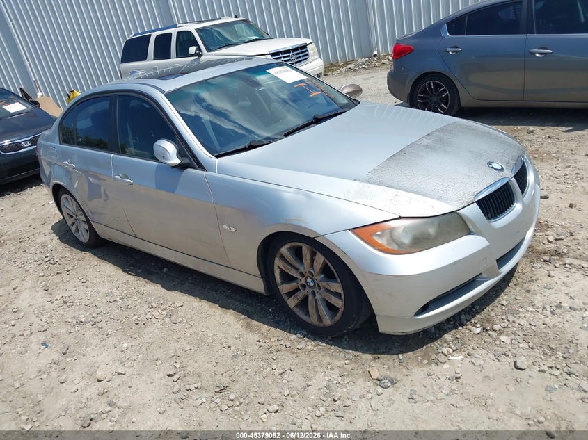 2007 BMW 3 series VIN WBAVA375X7NL17283 IAAI salvage auction — NORMAL WEAR, Repossession Paperwork (Georgia), sold $350 on 2026-07-16 (photo 1)