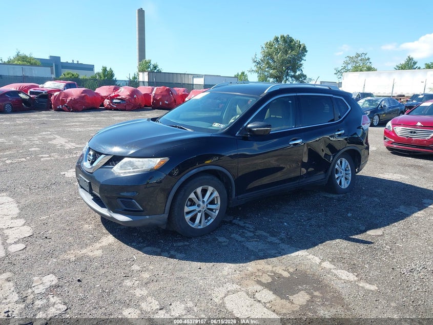 2015 Nissan Rogue VIN KNMAT2MTXFP500727 IAAI salvage auction — SIDE, Salvage (Pennsylvania), sold $1,225 on 2026-07-17 (photo 2)