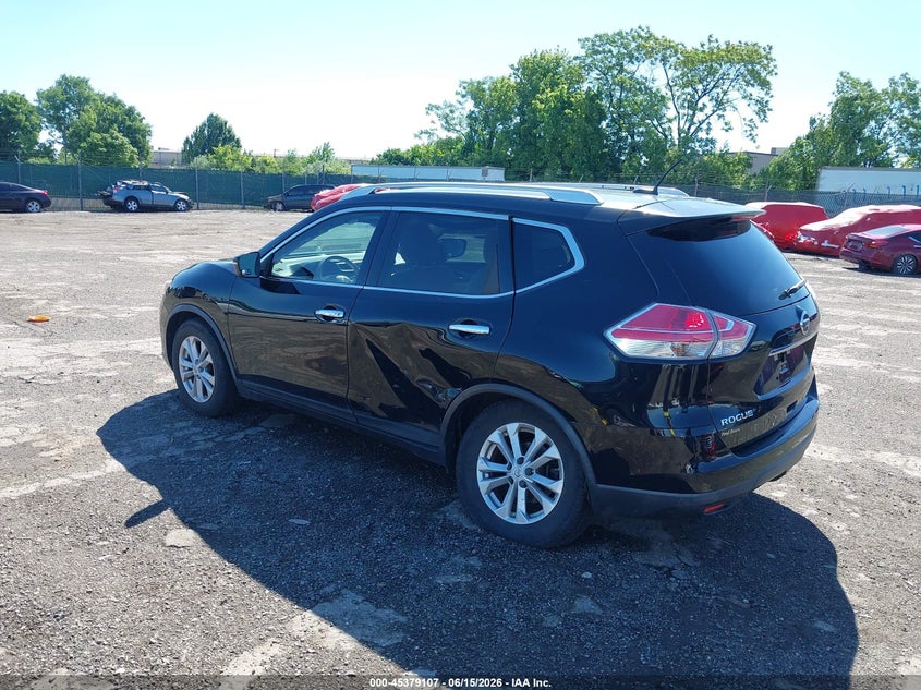2015 Nissan Rogue VIN KNMAT2MTXFP500727 IAAI salvage auction — SIDE, Salvage (Pennsylvania), sold $1,225 on 2026-07-17 (photo 3)