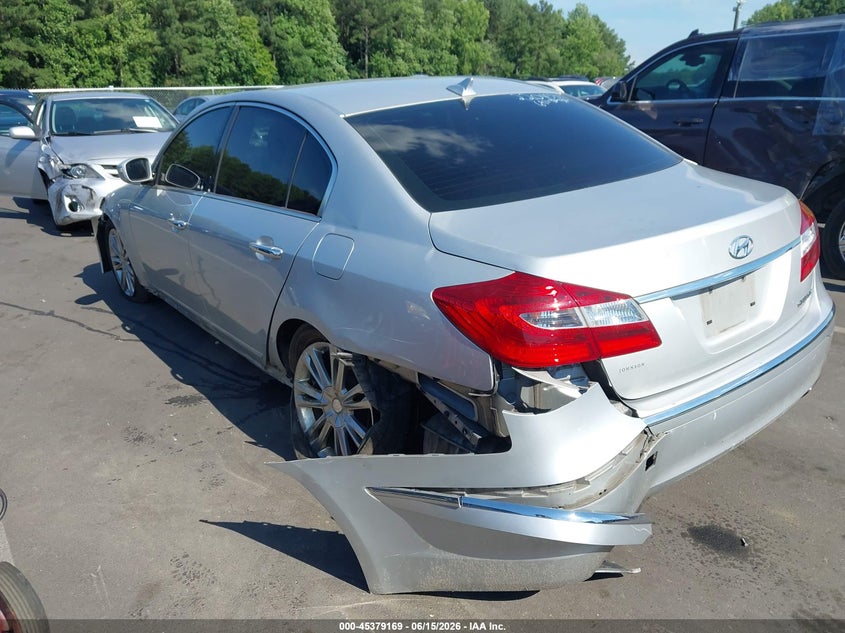 2014 Hyundai Genesis VIN KMHGC4DDXEU263926 IAAI salvage auction — LEFT REAR, Salvage (Idaho), sold $500 on 2026-07-15 (photo 3)