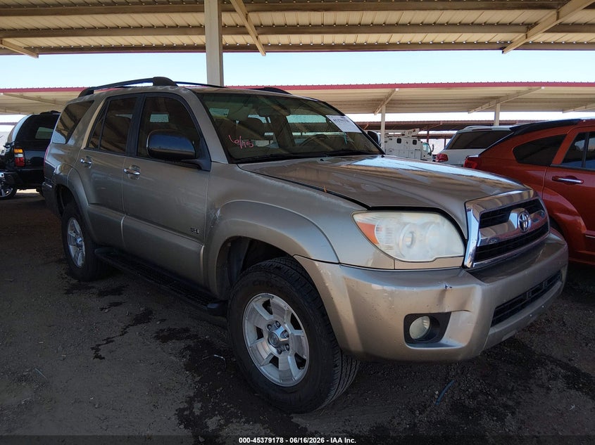 2006 Toyota 4runner VIN JTEZU14R568063501 IAAI salvage auction — FRONT END, Clear (Arizona), sold $2,100 on 2026-07-07 (photo 1)
