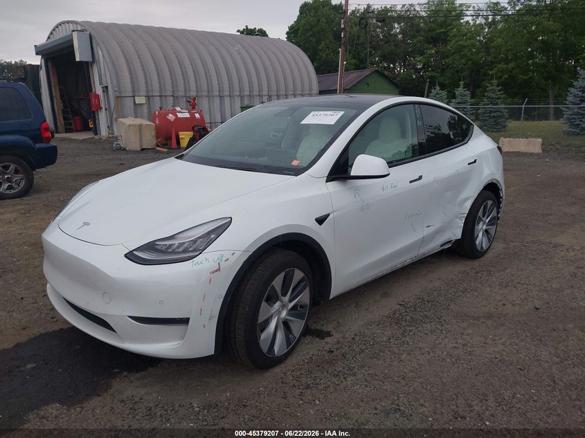 2021 Tesla Model y VIN 5YJYGDEE1MF085125 IAAI salvage auction — LEFT SIDE, Salvage (New Jersey), sold $1,350 on 2026-07-23 (photo 2)