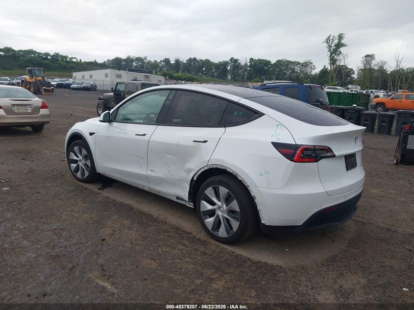 2021 Tesla Model y VIN 5YJYGDEE1MF085125 IAAI salvage auction — LEFT SIDE, Salvage (New Jersey), sold $1,350 on 2026-07-23 (photo 3)