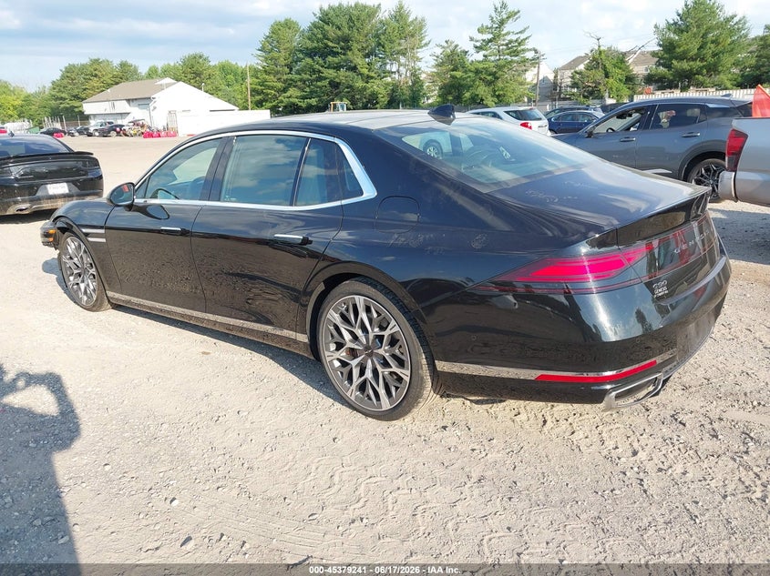 2024 Genesis G90 VIN KMTFC4SD3RU035194 IAAI salvage auction — FRONT & REAR, Salvage (Idaho), sold $25 on 2026-07-30 (photo 3)