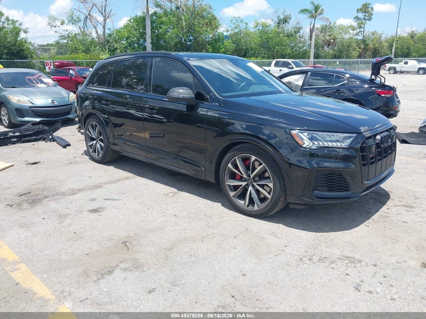 2023 Audi Sq7 VIN WA1VWBF7XPD020273 IAAI salvage auction — REAR END, Wait Title, sold $42,850 on 2026-08-24 (photo 1)