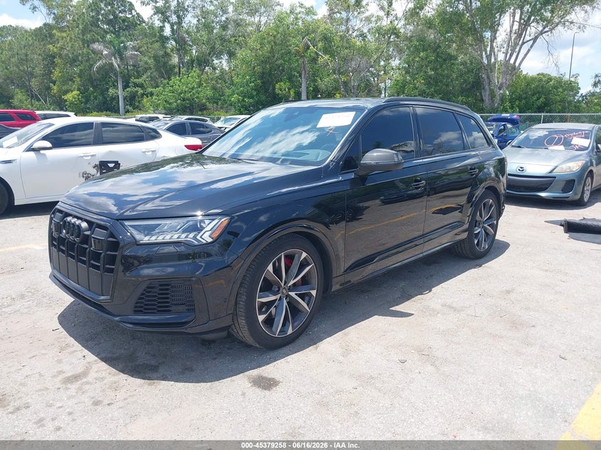 2023 Audi Sq7 VIN WA1VWBF7XPD020273 IAAI salvage auction — REAR END, Wait Title, sold $42,850 on 2026-08-24 (photo 2)