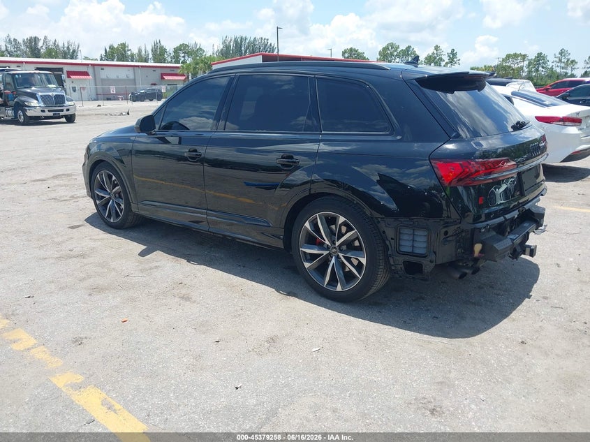 2023 Audi Sq7 VIN WA1VWBF7XPD020273 IAAI salvage auction — REAR END, Wait Title, sold $42,850 on 2026-08-24 (photo 3)