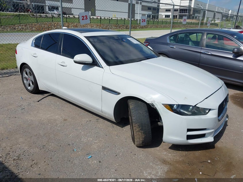 2017 Jaguar Xe VIN SAJAR4BG7HA965201 IAAI salvage auction — FRONT END, Salvage (Texas), sold $1,100 on 2026-07-21 (photo 1)
