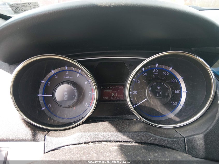 2013 Hyundai Sonata VIN 5NPEC4AC0DH602239 IAAI salvage auction — LEFT SIDE, Salvage (Pennsylvania), sold $1,000 on 2026-07-15 (photo 7)