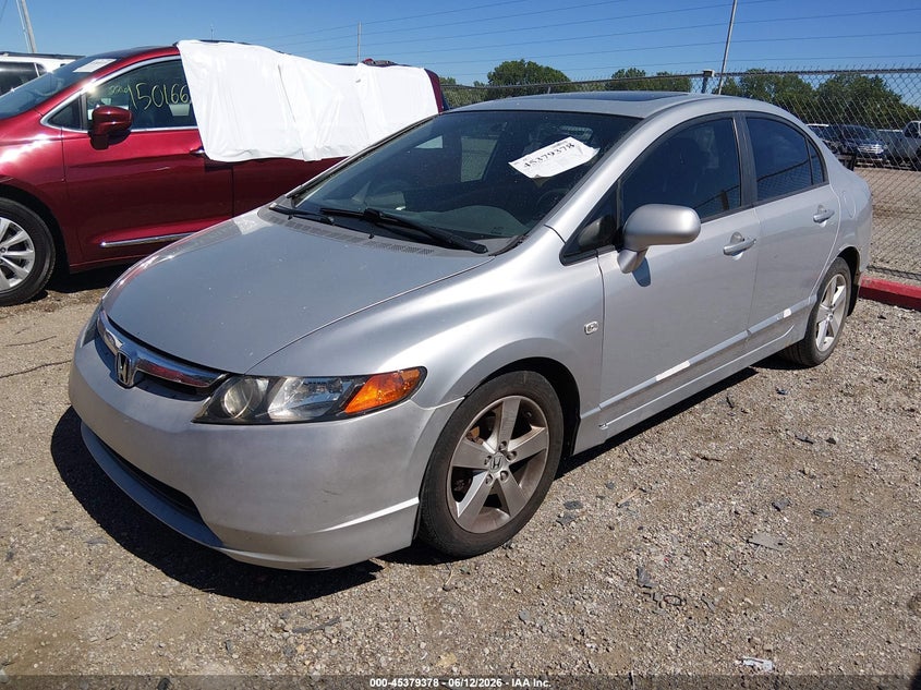 2008 Honda Civic VIN 1HGFA16908L076039 IAAI salvage auction — SIDE, Clear (Indiana), sold $625 on 2026-07-24 (photo 2)