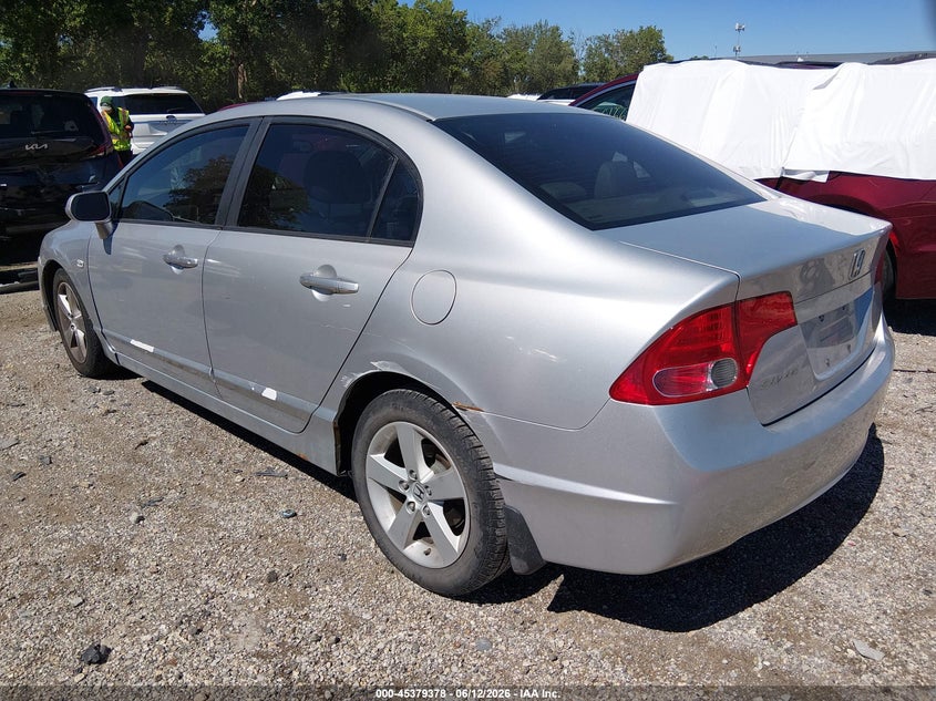 2008 Honda Civic VIN 1HGFA16908L076039 IAAI salvage auction — SIDE, Clear (Indiana), sold $625 on 2026-07-24 (photo 3)
