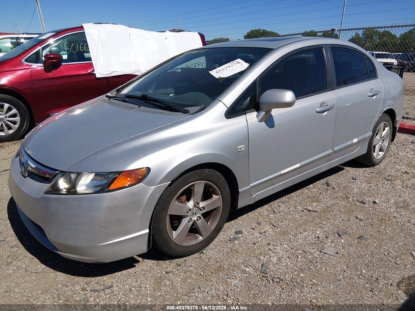 2008 Honda Civic VIN 1HGFA16908L076039 IAAI salvage auction — SIDE, Clear (Indiana), sold $625 on 2026-07-24 (photo 6)