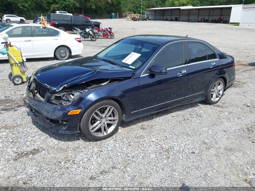 2014 Mercedes-benz C-klasse VIN WDDGF4HB6EG238448 IAAI salvage auction — FRONT END, Salvage Title, sold $1,550 on 2026-07-31 (photo 2)