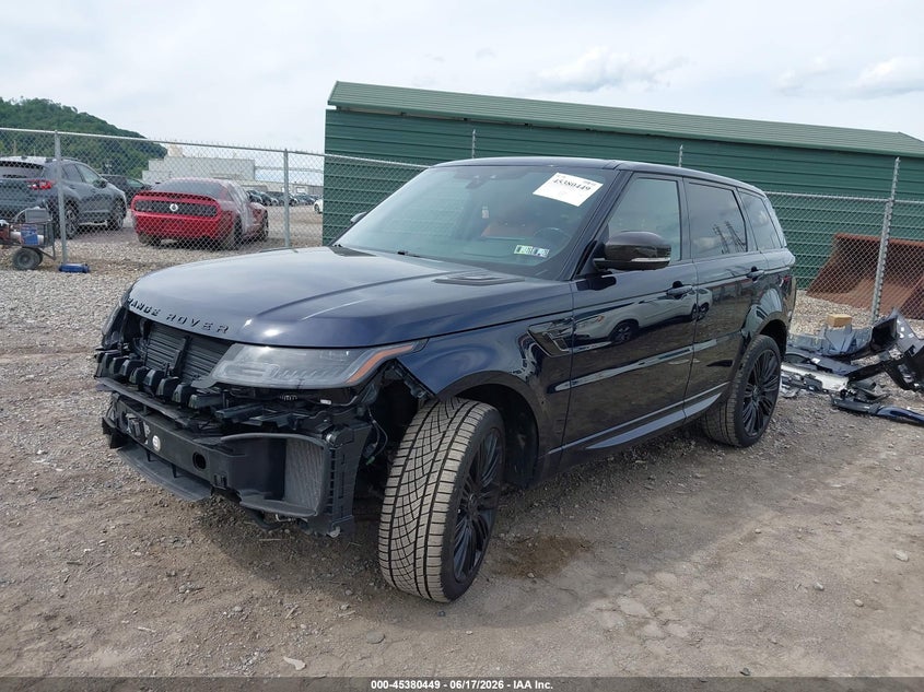 2020 Land rover Range rover sport VIN SALWR2SE3LA747765 IAAI salvage auction — FRONT & REAR, Salvage Title, sold $16,600 on 2026-07-15 (photo 2)