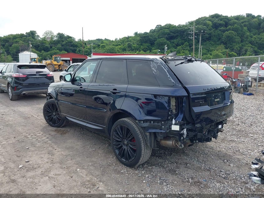 2020 Land rover Range rover sport VIN SALWR2SE3LA747765 IAAI salvage auction — FRONT & REAR, Salvage Title, sold $16,600 on 2026-07-15 (photo 3)