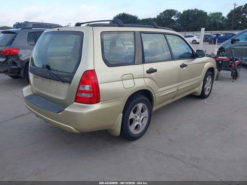 2004 Subaru Forester VIN JF1SG65654H741780 IAAI salvage auction — NORMAL WEAR, Original (Texas), sold $225 on 2026-07-14 (photo 4)