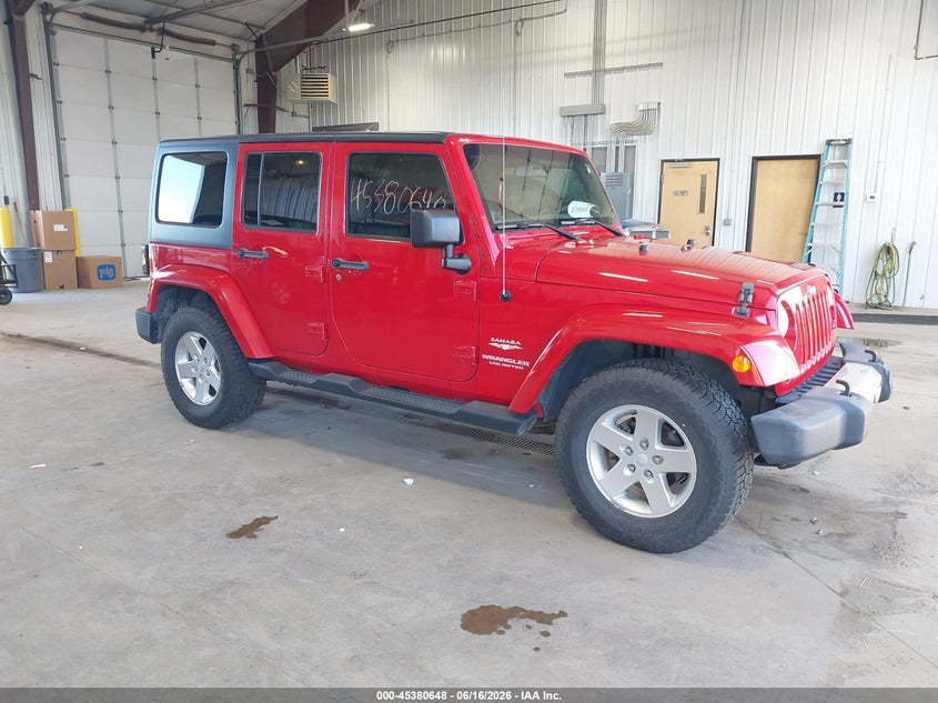 2012 Jeep Wrangler / VIN 1C4BJWEG8CL164047 IAAI salvage auction — LEFT REAR, Salvage (North Dakota), sold $4,250 on 2026-07-09 (photo 1)