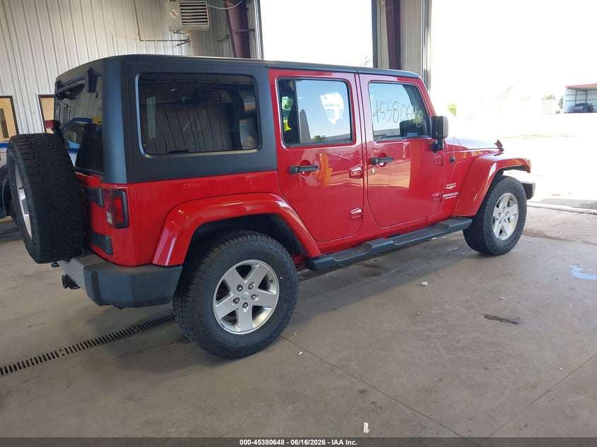 2012 Jeep Wrangler / VIN 1C4BJWEG8CL164047 IAAI salvage auction — LEFT REAR, Salvage (North Dakota), sold $4,250 on 2026-07-09 (photo 4)