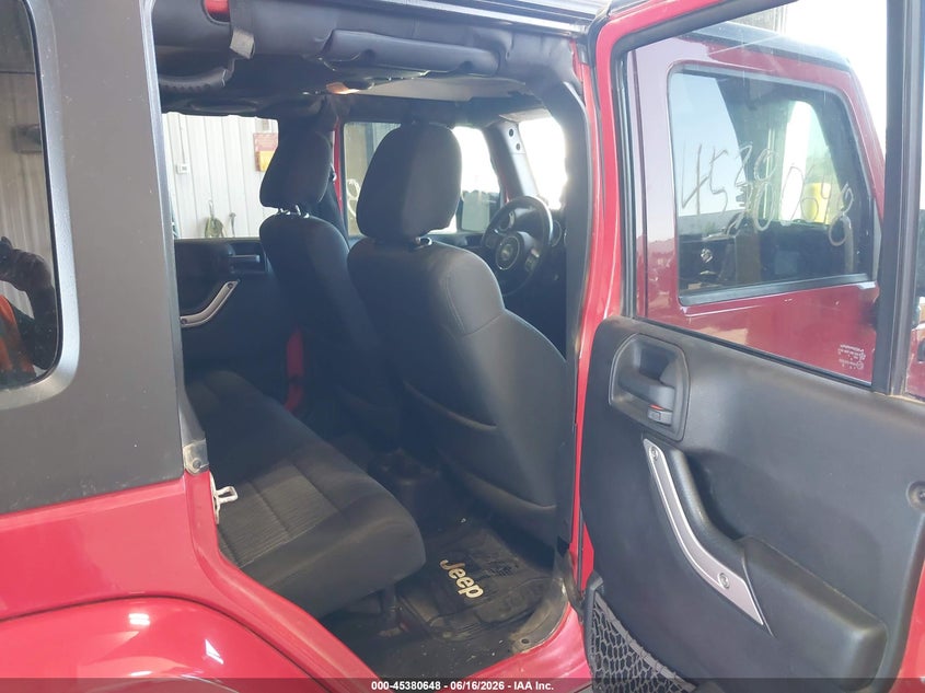 2012 Jeep Wrangler / VIN 1C4BJWEG8CL164047 IAAI salvage auction — LEFT REAR, Salvage (North Dakota), sold $4,250 on 2026-07-09 (photo 8)