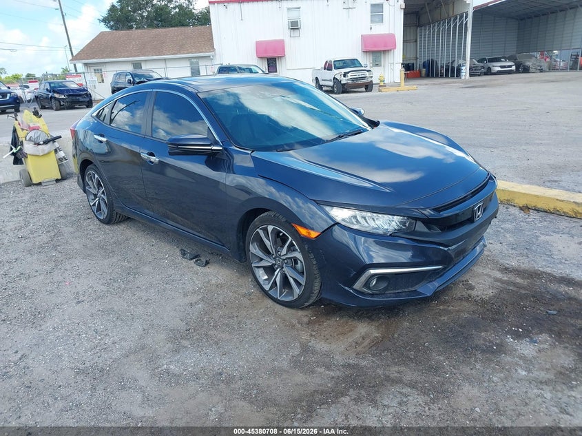 2019 Honda Civic VIN JHMFC1F92KX002192 IAAI salvage auction — LEFT SIDE, Rebuildable (Florida), sold $5,200 on 2026-07-07 (photo 1)