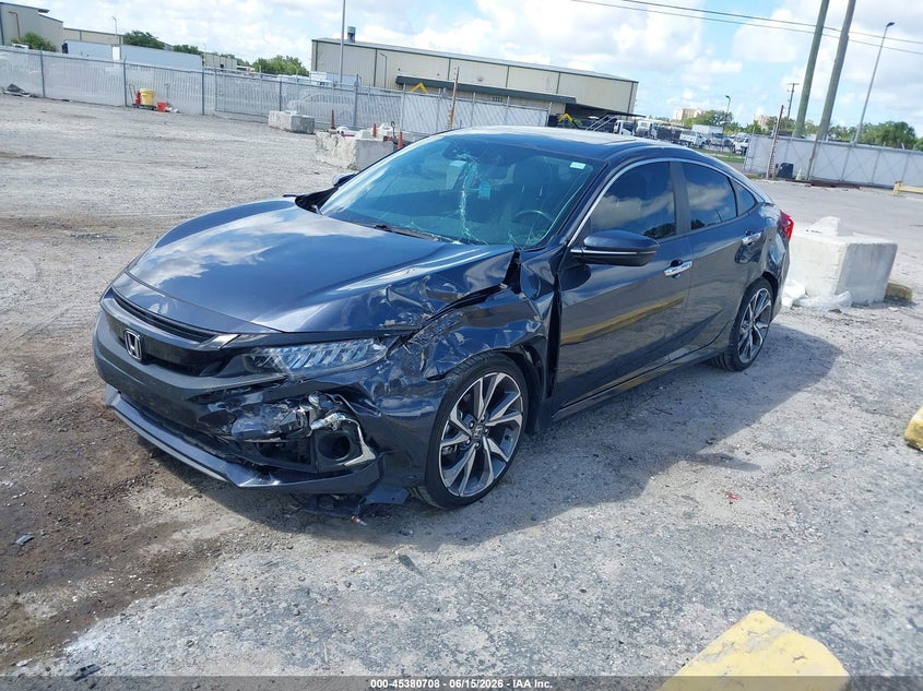 2019 Honda Civic VIN JHMFC1F92KX002192 IAAI salvage auction — LEFT SIDE, Rebuildable (Florida), sold $5,200 on 2026-07-07 (photo 2)