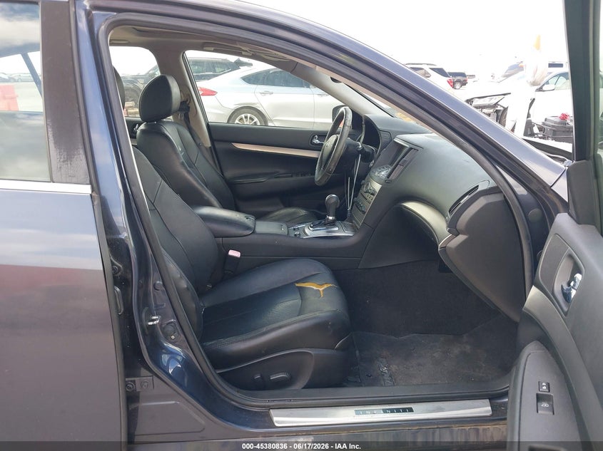 2012 Infiniti G VIN JN1CV6AP5CM930683 IAAI salvage auction — HAIL, Original (Texas), sold $575 on 2026-07-22 (photo 5)