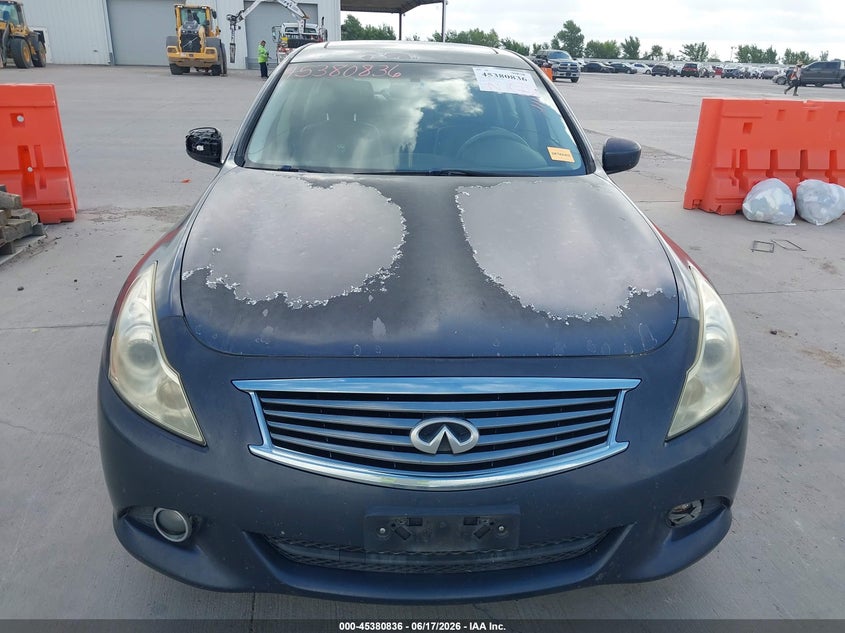 2012 Infiniti G VIN JN1CV6AP5CM930683 IAAI salvage auction — HAIL, Original (Texas), sold $575 on 2026-07-22 (photo 6)