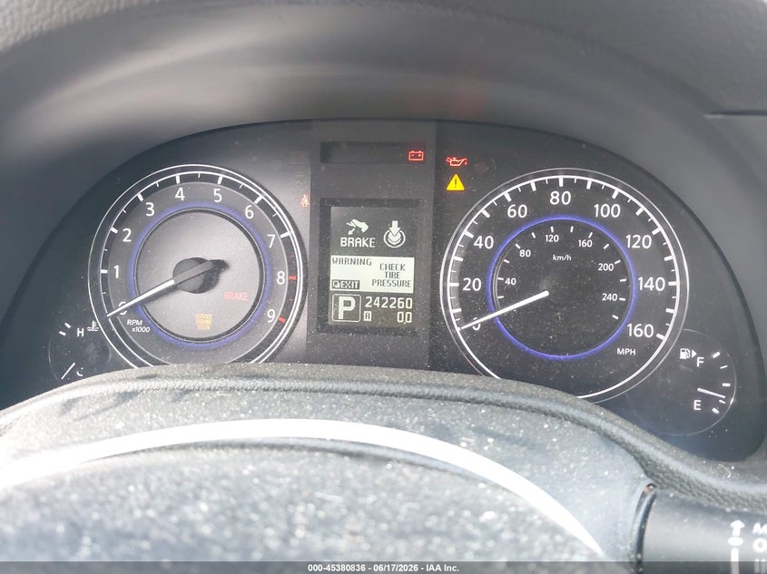 2012 Infiniti G VIN JN1CV6AP5CM930683 IAAI salvage auction — HAIL, Original (Texas), sold $575 on 2026-07-22 (photo 7)