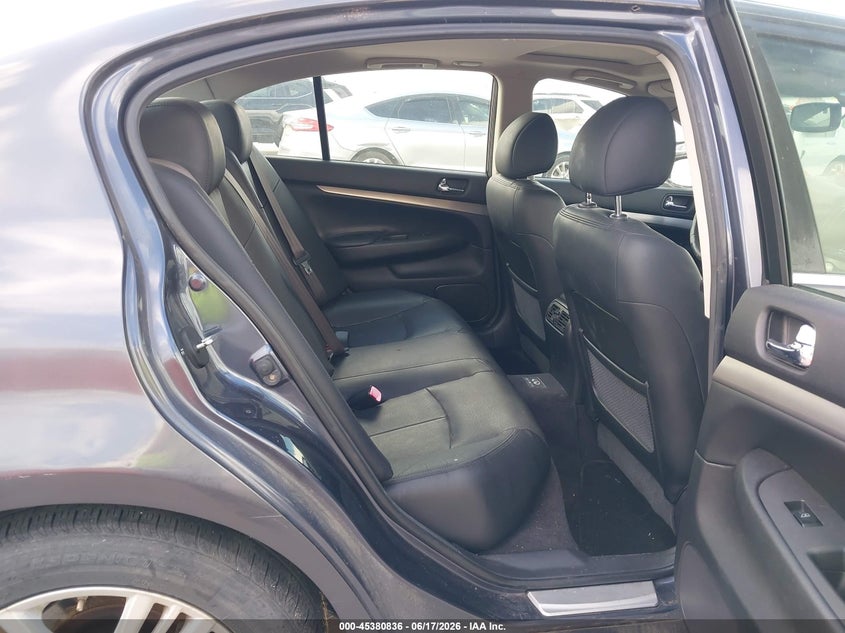 2012 Infiniti G VIN JN1CV6AP5CM930683 IAAI salvage auction — HAIL, Original (Texas), sold $575 on 2026-07-22 (photo 8)