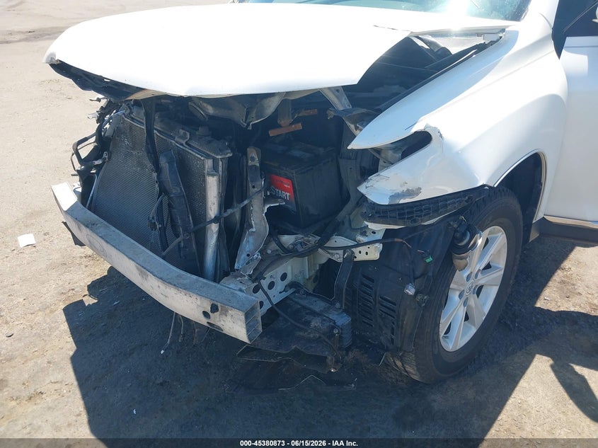 2012 Toyota Highlander VIN 5TDBK3EH2CS143455 IAAI salvage auction — FRONT END, Salvage Title, sold $2,100 on 2026-07-22 (photo 6)