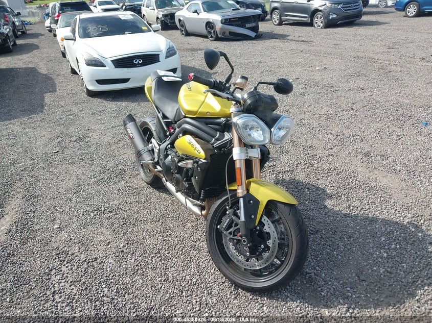 2013 Triumph motorcycle Speed triple VIN SMTN01PK2DT555931 IAAI salvage auction — UNKNOWN, Salvage (South Carolina), sold $1,700 on 2026-07-14 (photo 1)