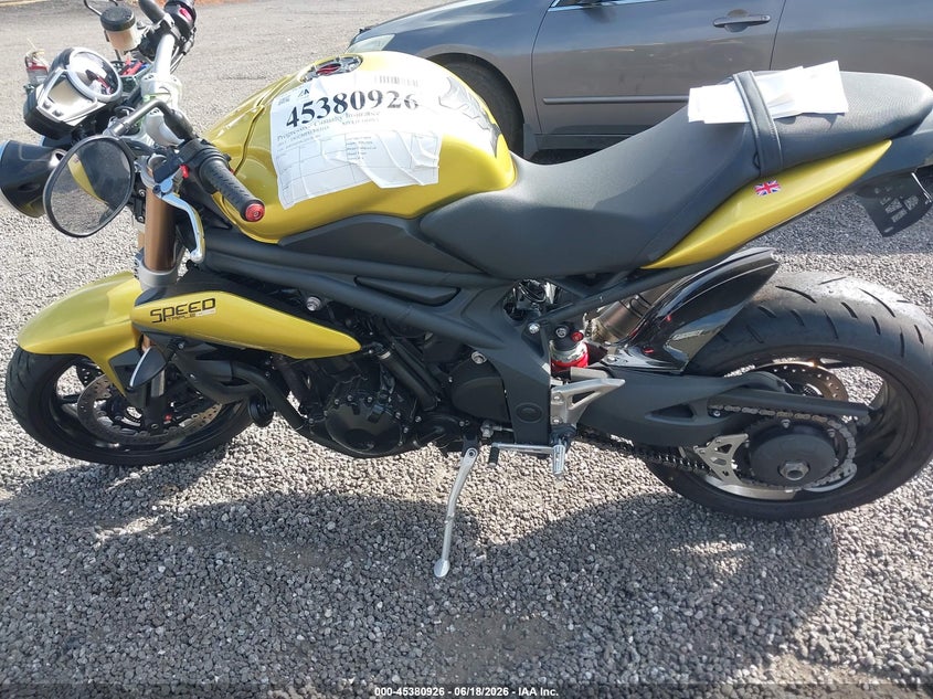 2013 Triumph motorcycle Speed triple VIN SMTN01PK2DT555931 IAAI salvage auction — UNKNOWN, Salvage (South Carolina), sold $1,700 on 2026-07-14 (photo 9)