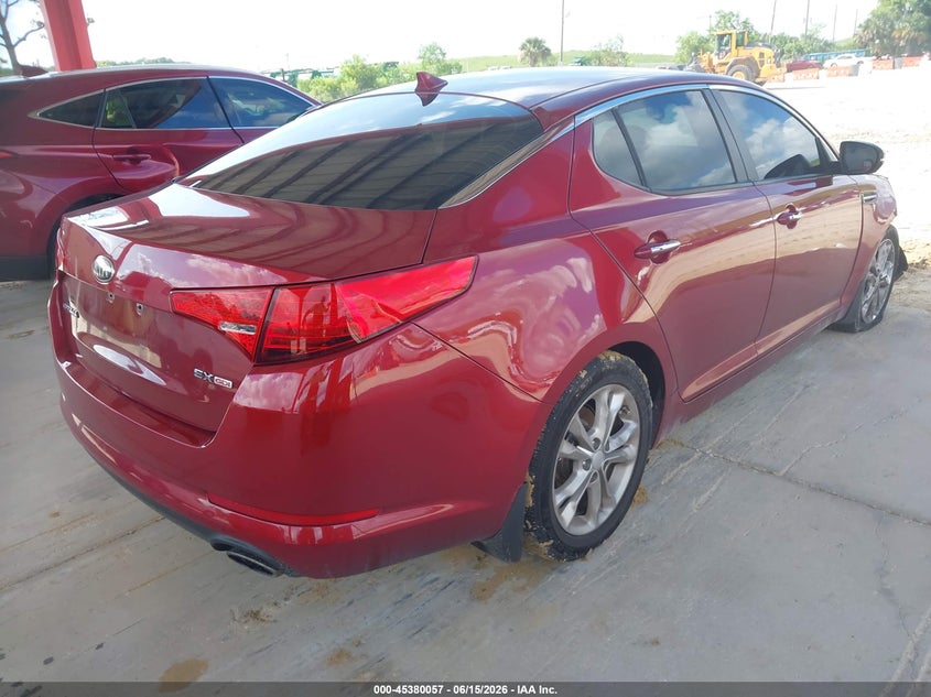 2013 Kia Optima VIN 5XXGN4A76DG252178 IAAI salvage auction — RIGHT FRONT, Rebuildable (Florida), sold $825 on 2026-07-14 (photo 4)
