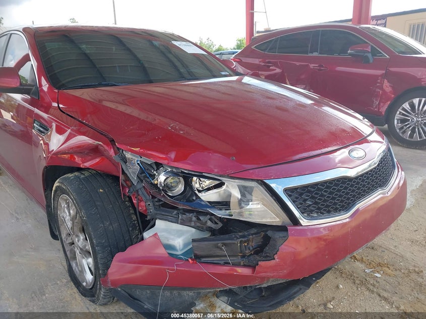 2013 Kia Optima VIN 5XXGN4A76DG252178 IAAI salvage auction — RIGHT FRONT, Rebuildable (Florida), sold $825 on 2026-07-14 (photo 6)
