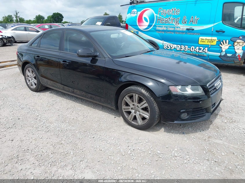 2010 Audi A4 VIN WAUBFAFL9AN029643 IAAI salvage auction — REAR END, Salvage (Kentucky), sold $775 on 2026-07-29 (photo 1)