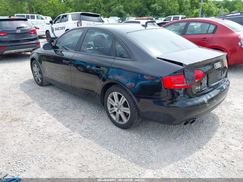 2010 Audi A4 VIN WAUBFAFL9AN029643 IAAI salvage auction — REAR END, Salvage (Kentucky), sold $775 on 2026-07-29 (photo 3)
