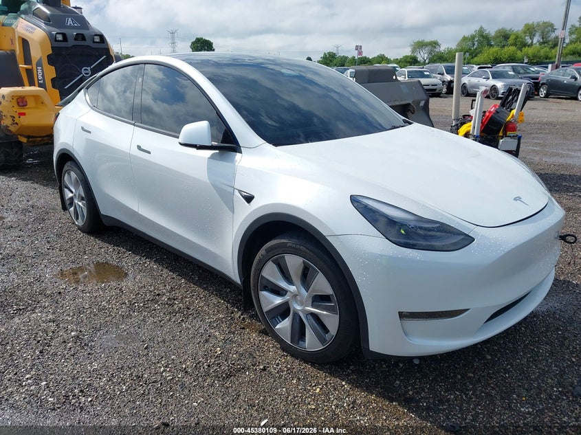 2023 Tesla Model y VIN 7SAYGAEE5PF895170 IAAI salvage auction — REAR END, Salvage Title, sold $8,600 on 2026-08-02 (photo 1)