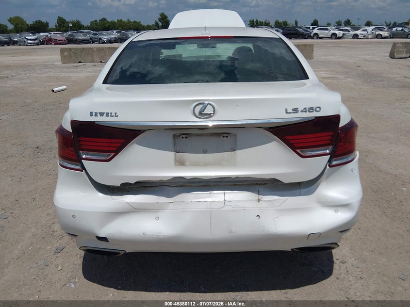 2013 Lexus Ls VIN JTHBL5EF9D5124673 IAAI salvage auction — REAR END, Original (Texas), sold $7,025 on 2026-08-19 (photo 6)