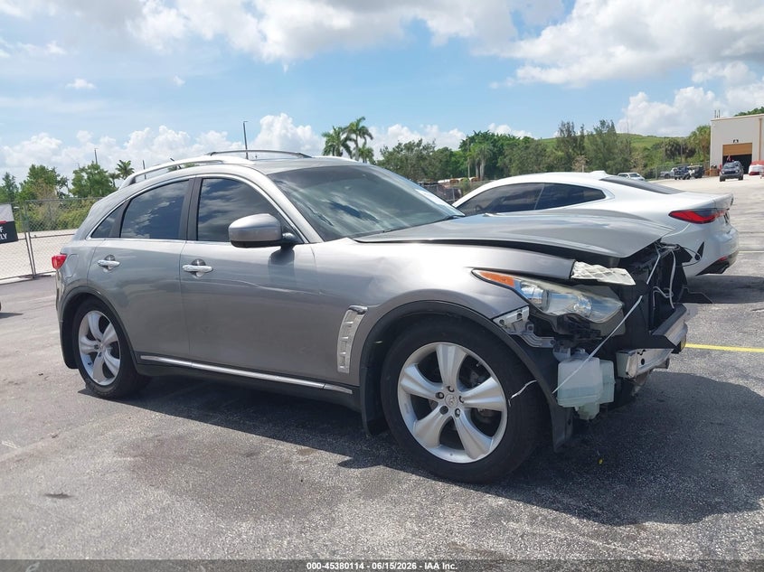 2011 Infiniti Fx35 VIN JN8AS1MU1BM711076 IAAI salvage auction — FRONT END, Rebuildable (Florida), sold $450 on 2026-07-09 (photo 1)