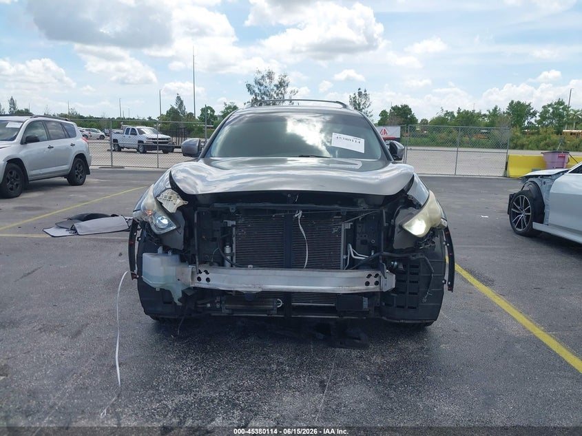2011 Infiniti Fx35 VIN JN8AS1MU1BM711076 IAAI salvage auction — FRONT END, Rebuildable (Florida), sold $450 on 2026-07-09 (photo 6)