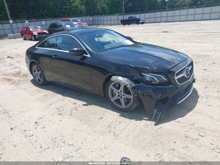 2018 Mercedes-benz E-klasse VIN WDD1J6GB1JF019611 IAAI salvage auction — FRONT END, Salvage (Georgia), sold $10,300 on 2026-08-02 (photo 1)