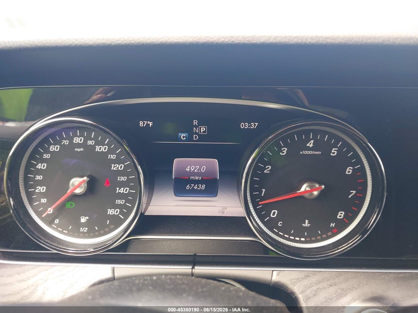 2018 Mercedes-benz E-klasse VIN WDD1J6GB1JF019611 IAAI salvage auction — FRONT END, Salvage (Georgia), sold $10,300 on 2026-08-02 (photo 7)