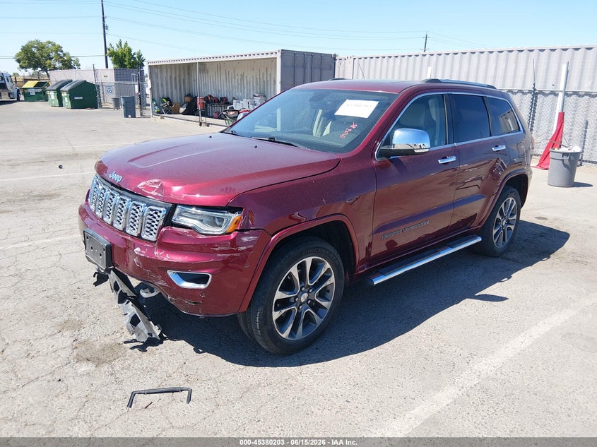 2017 Jeep Grand cherokee VIN 1C4RJFCG9HC676697 IAAI salvage auction — FRONT END, Salvage Title, sold $3,500 on 2026-07-22 (photo 2)
