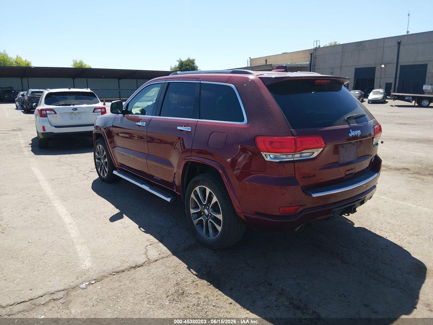 2017 Jeep Grand cherokee VIN 1C4RJFCG9HC676697 IAAI salvage auction — FRONT END, Salvage Title, sold $3,500 on 2026-07-22 (photo 3)