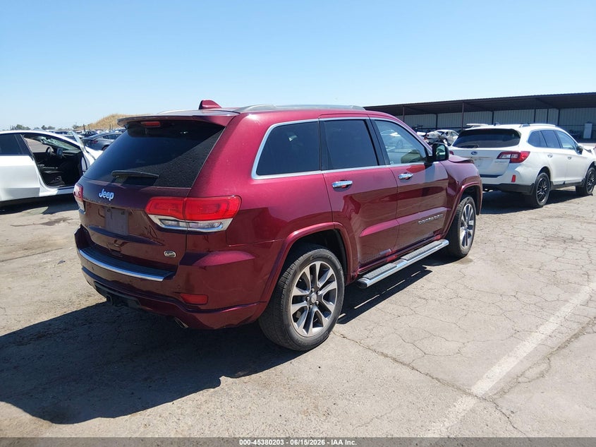 2017 Jeep Grand cherokee VIN 1C4RJFCG9HC676697 IAAI salvage auction — FRONT END, Salvage Title, sold $3,500 on 2026-07-22 (photo 4)